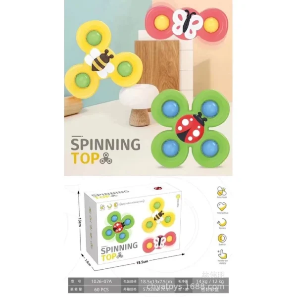 CON QUAY SPPINER DÍNH TƯỜNG CHO BÉ-HÌNH ĐỘNG VẬT VUI NHỘN - Hình ảnh 5