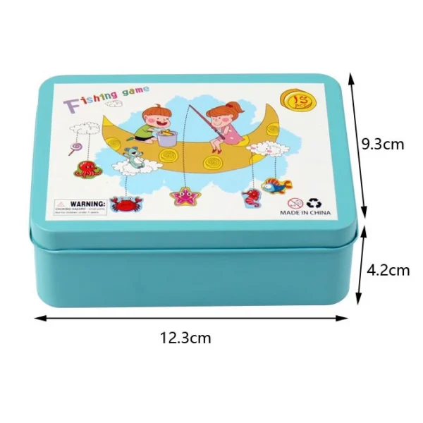 BỘ ĐỒ CHƠI CÂU CÁ SINH VẬT BIỂN NAM CHÂM BẰNG GỖ 15 CHI TIẾT CÓ HỘP ĐỰNG - Hình ảnh 3