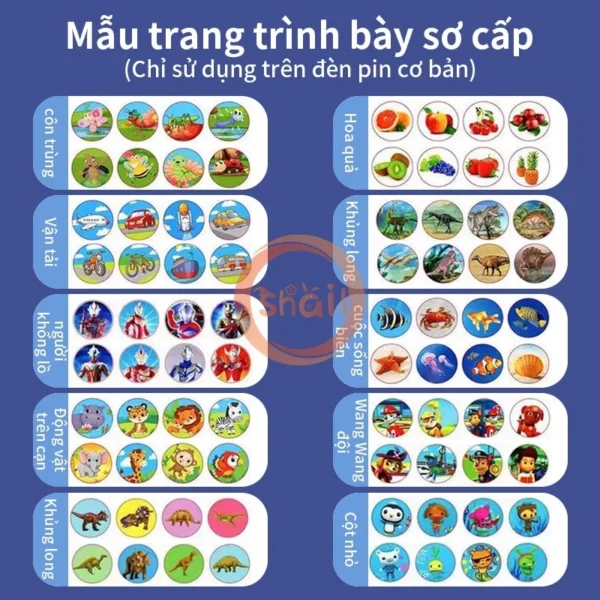 ĐÈN PIN CHIẾU ẢNH HÌNH ĐỘNG VẬT - Hình ảnh 7