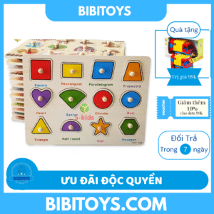 BẢNG GHÉP HÌNH NÚM GỖ NHIỀU CHỦ ĐỀ CHO BÉ