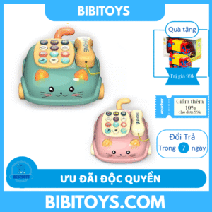 ĐỒ CHƠI OTO ĐIỆN THOẠI HÌNH CON MÈO